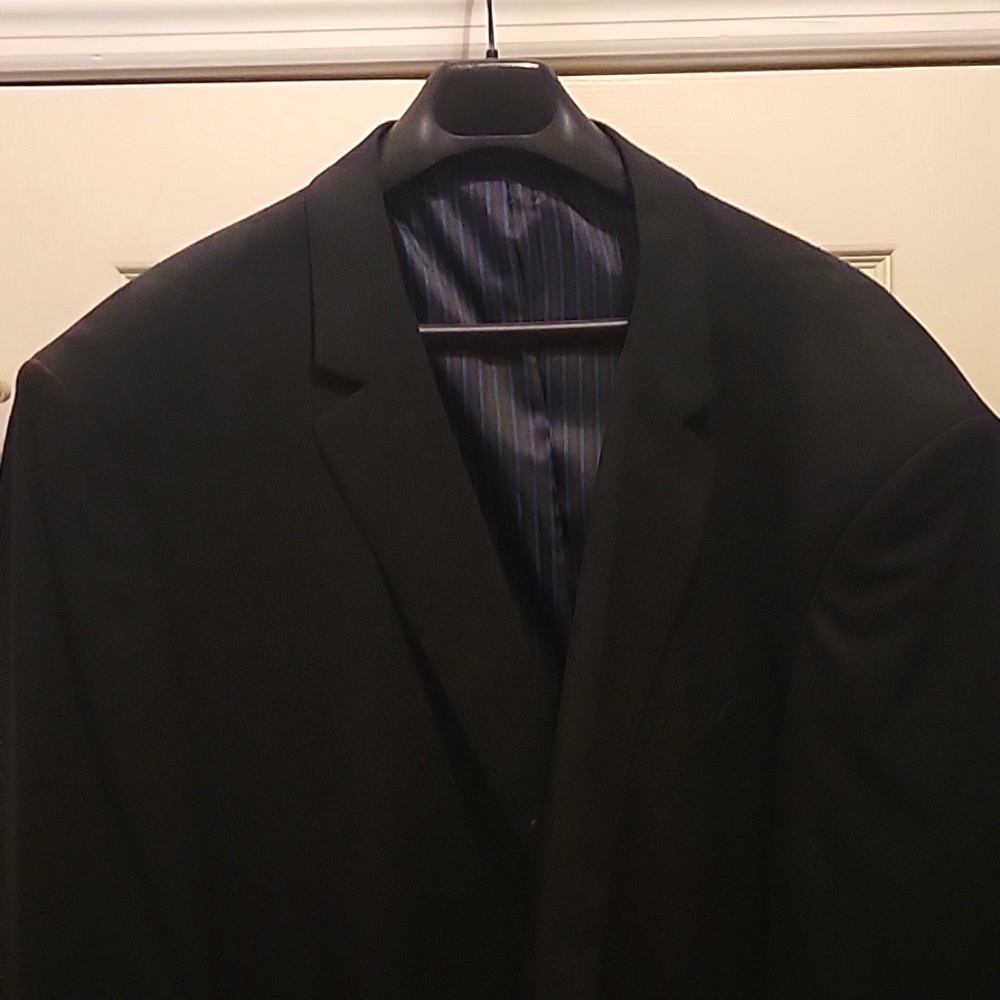 Big & Tall Sport Coat 62L Black